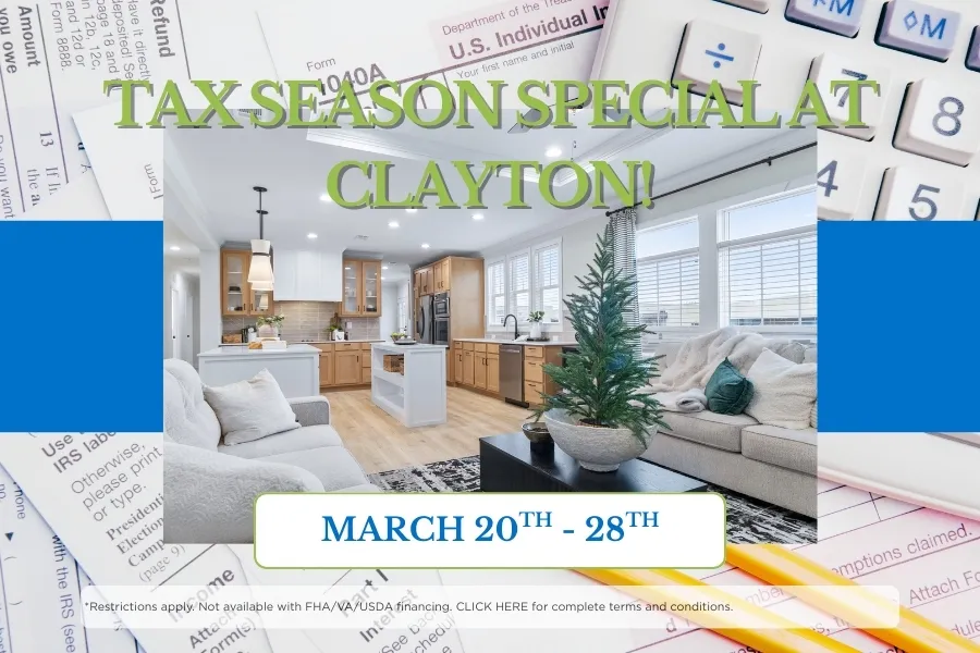 Tax Season Special at Clayton!