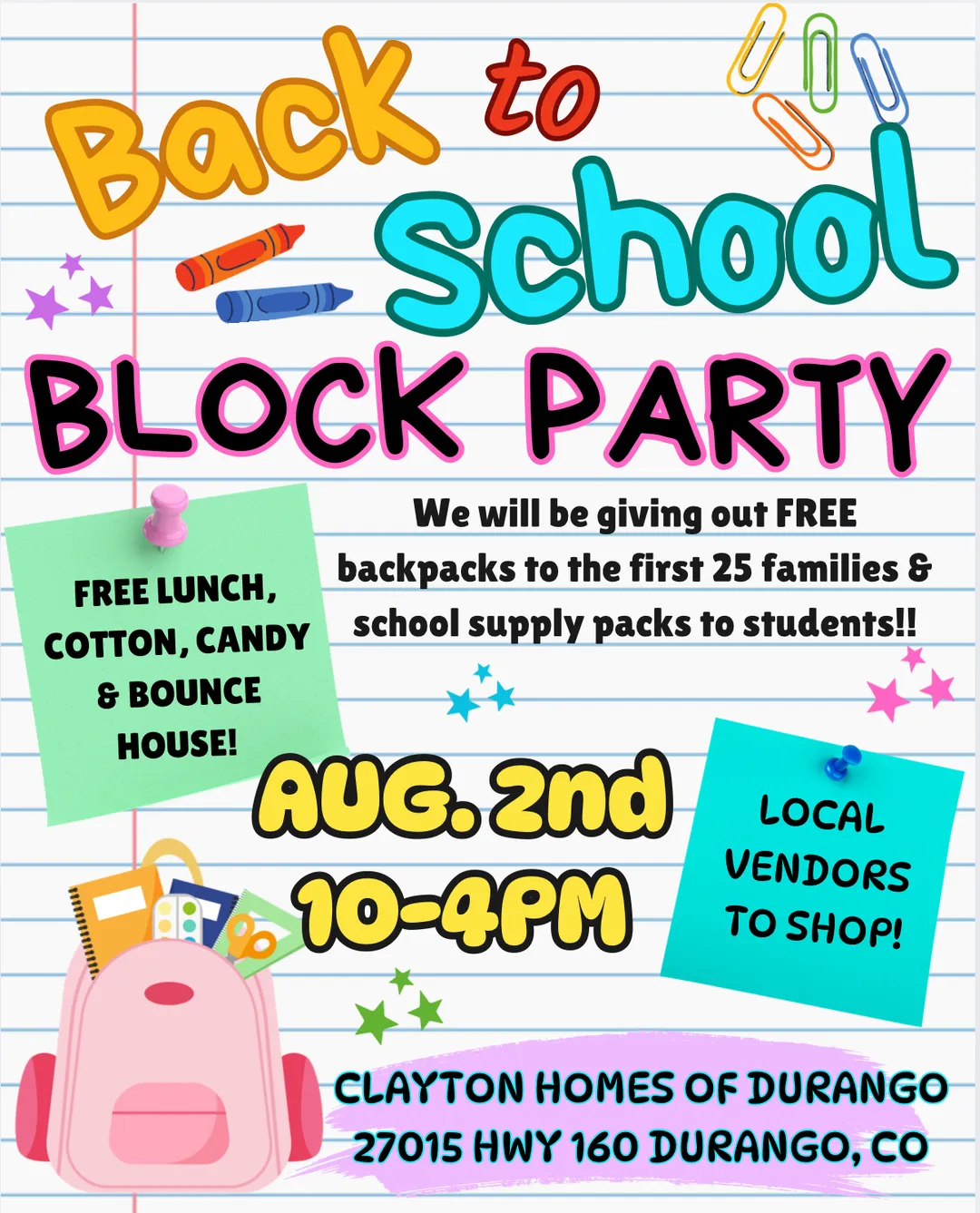 Back To School Block Party 