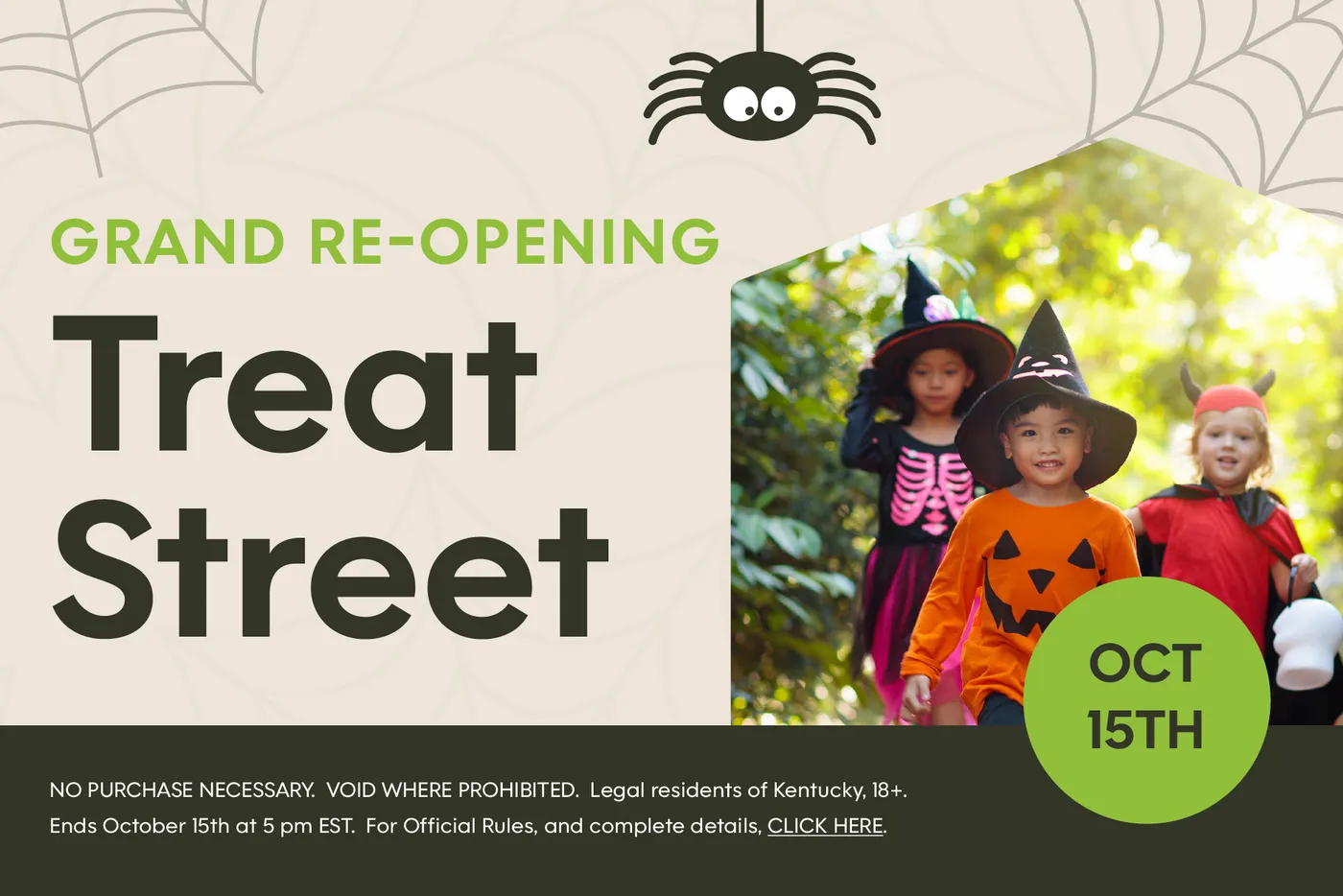 Grand Re-Opening Treat Street