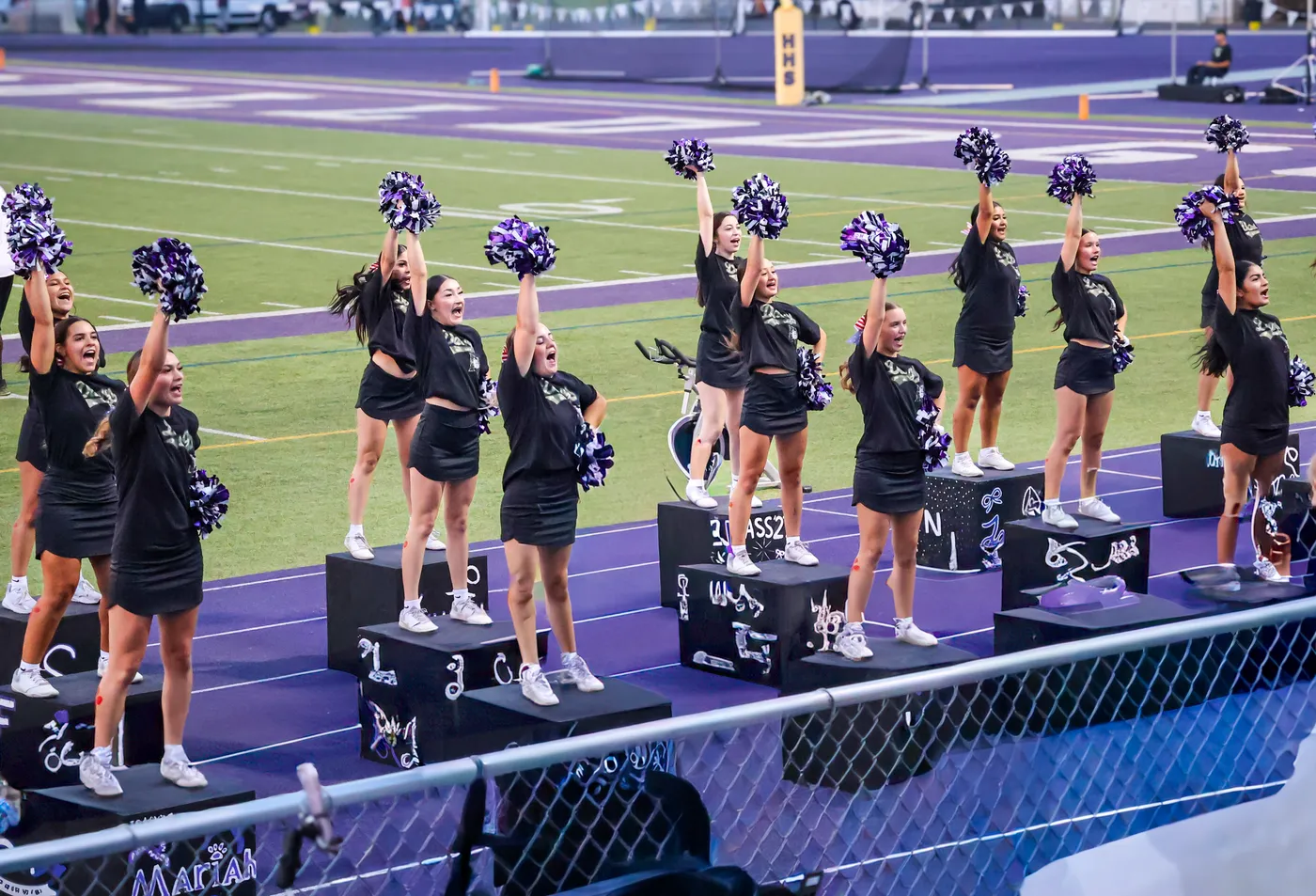Cheering for the team!