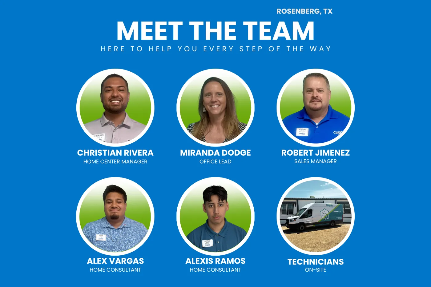 Meet Your Clayton Homes Rosenberg Team