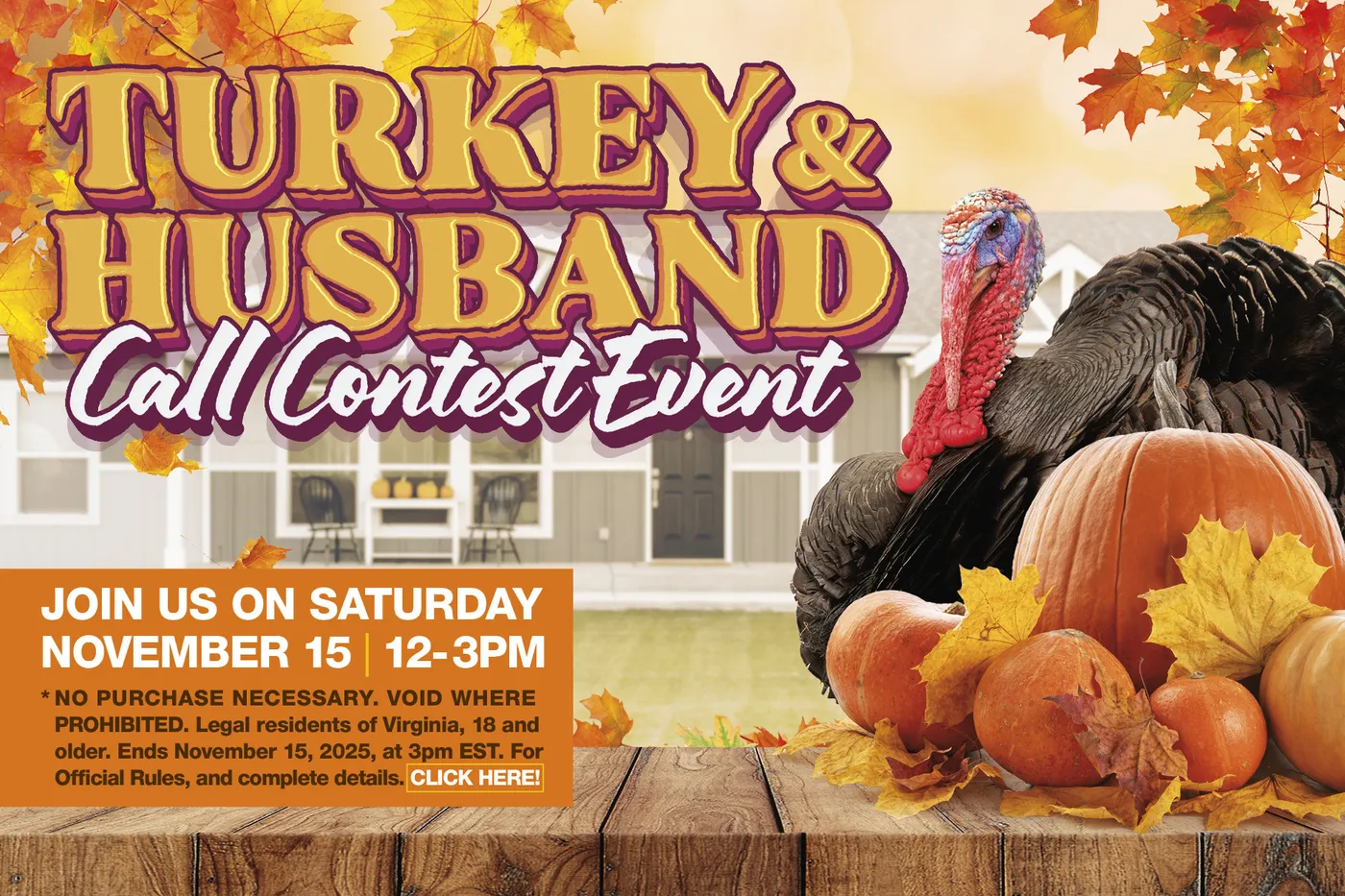 Turkey & Husband Call Contest Event
