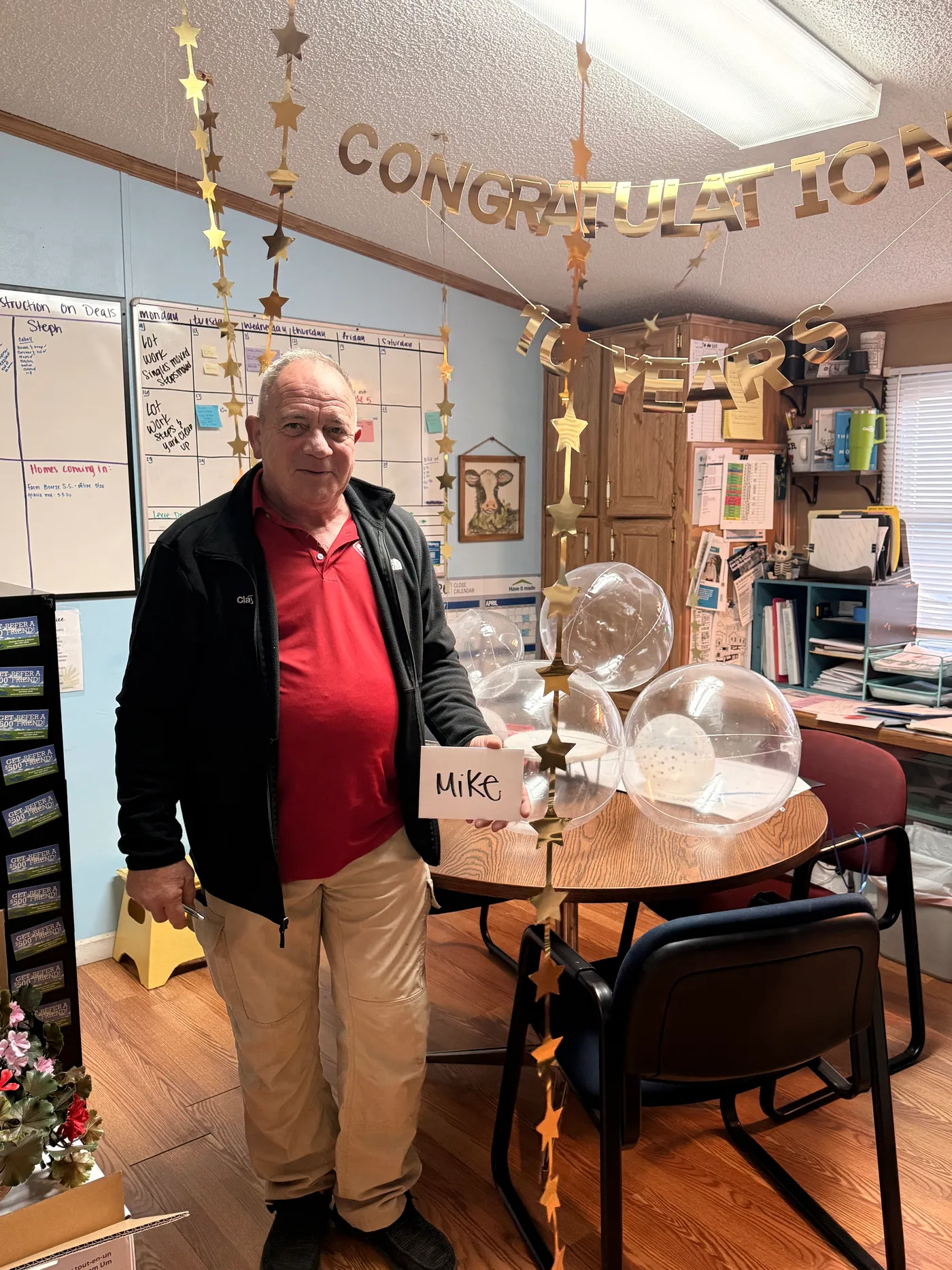 Mike Celebrates 10 years With Clayton 