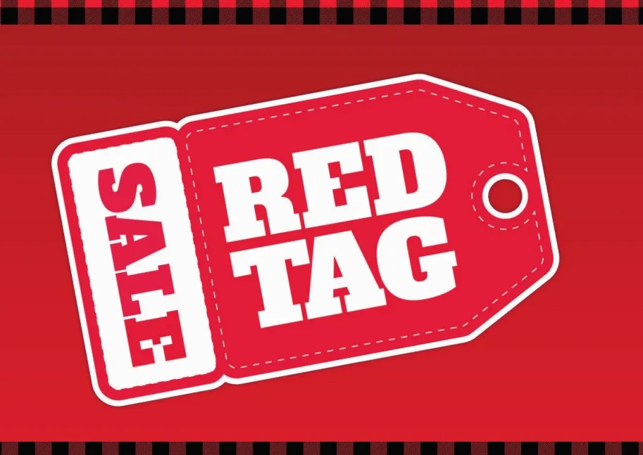 Red Tag Sale Is Here!!! 