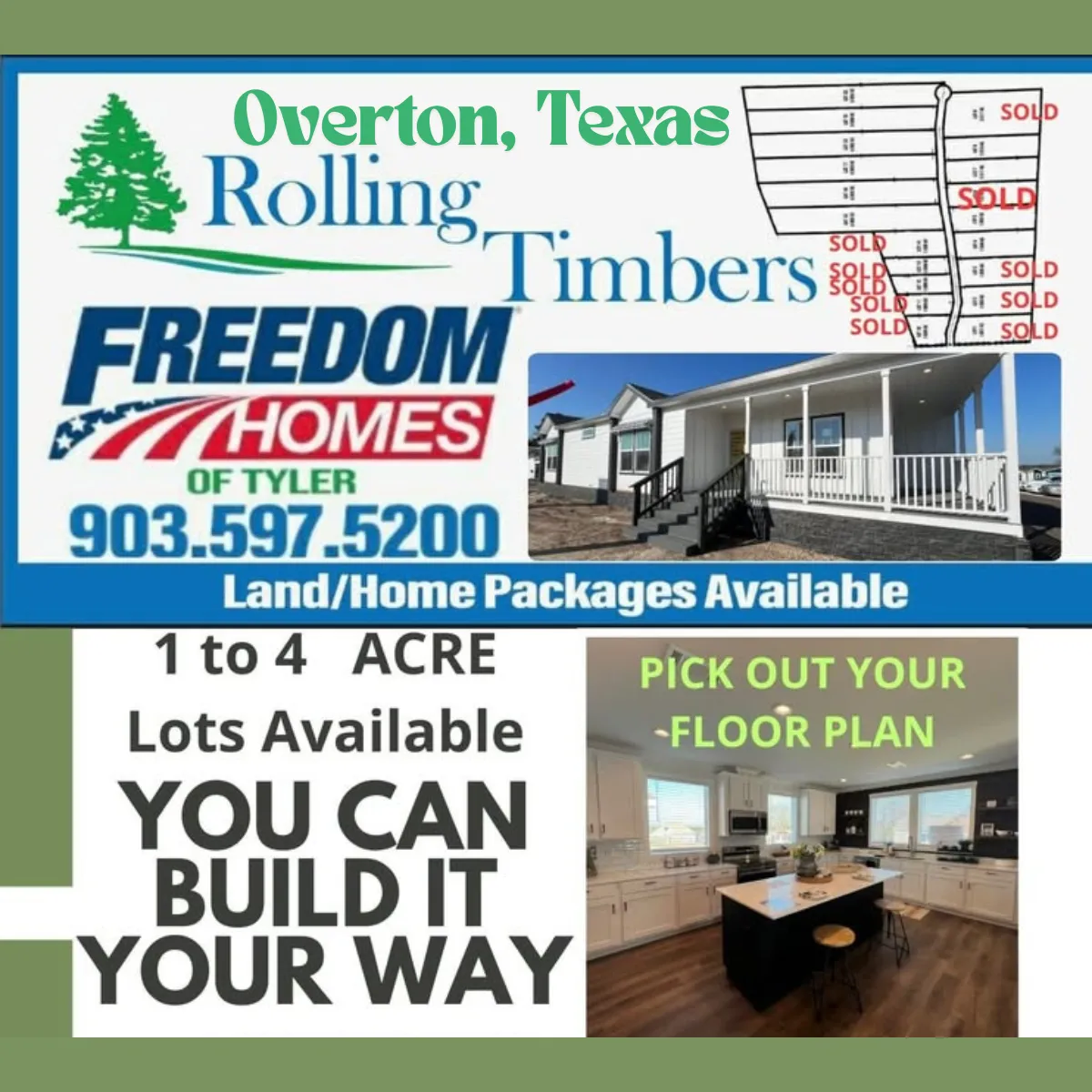 Land in Overton, Texas Available image