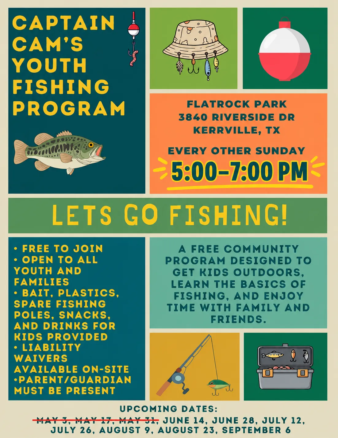 Captain Cam Youth Fishing Program - Summer Series