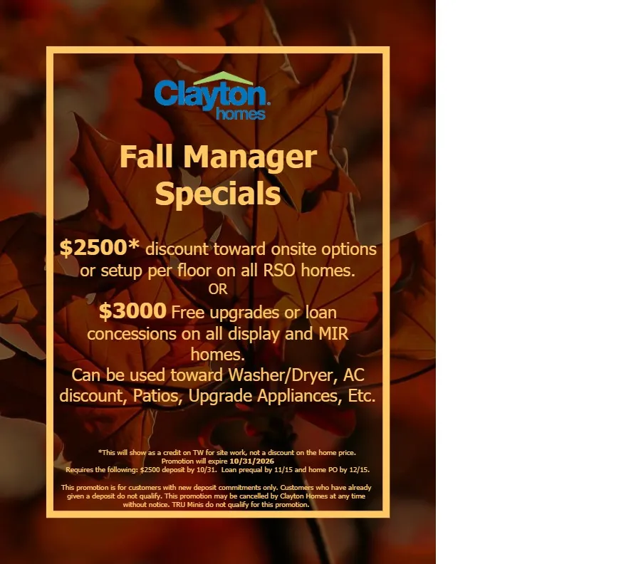 Fall Manager Specials image