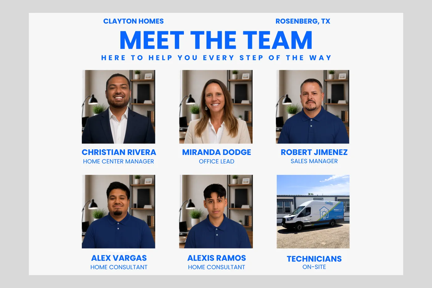 Meet Your Clayton Homes Rosenberg Team image