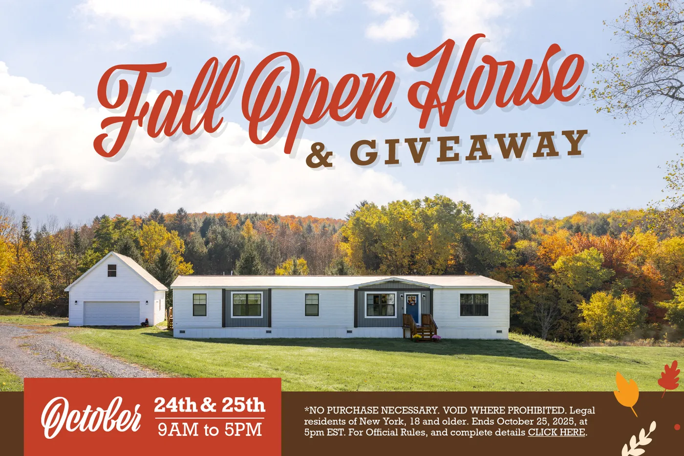 Fall Open House & Giveaway!