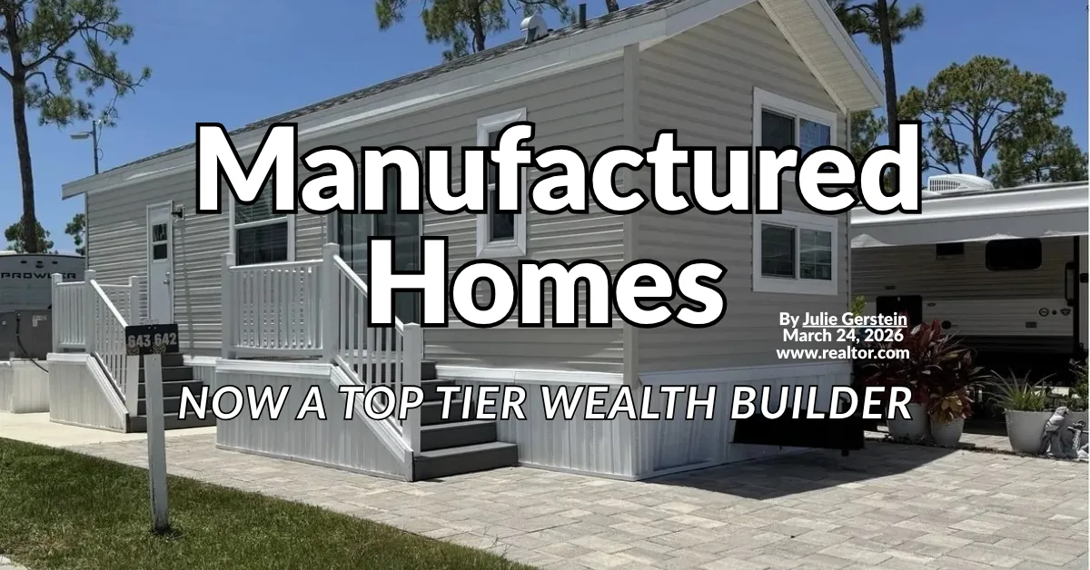 Manufactured homes top tier wealth buider