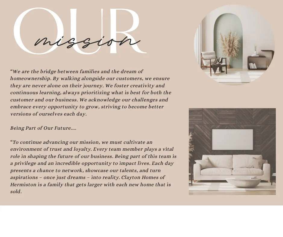 Clayton Homes Hermiston mission statement