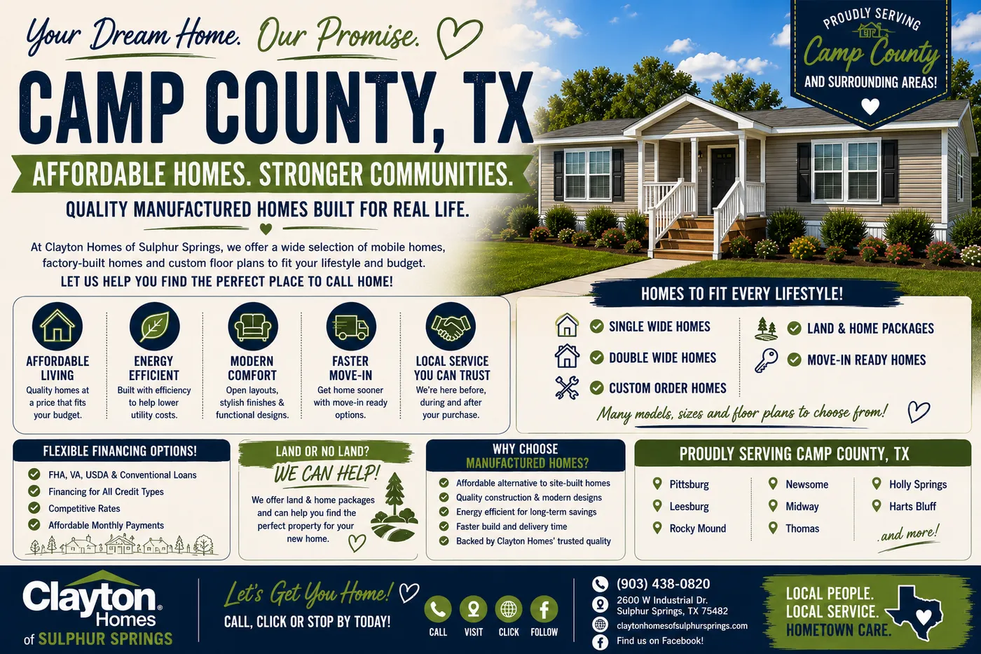 Move-In Ready Homes in Camp County