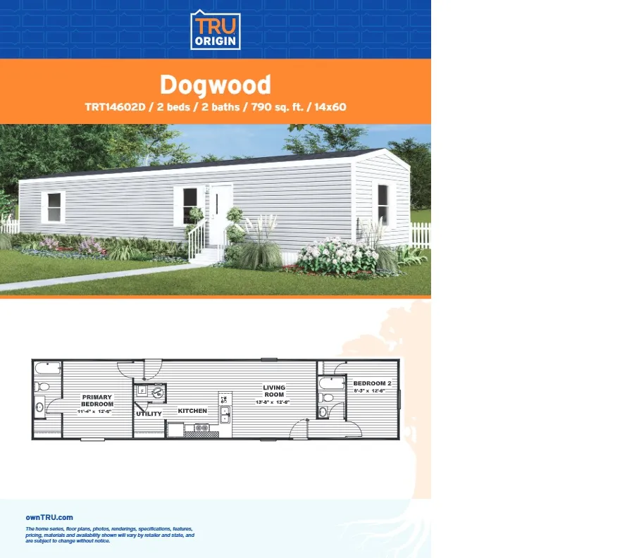 Clayton TRU Dogwood $41,900 Home Only