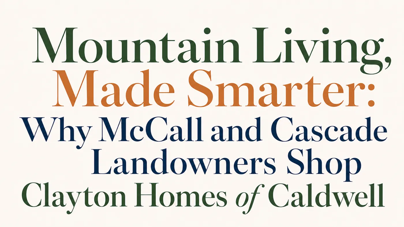 Mountain Living, Made Smarter