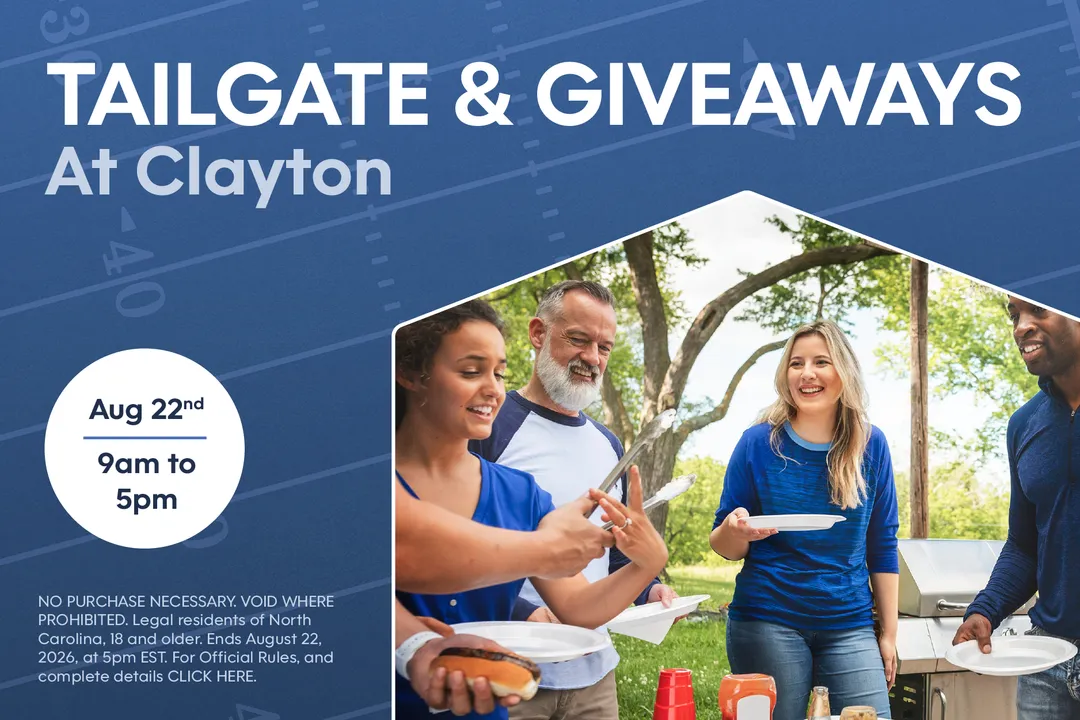 Tailgate & Giveaways at Clayton