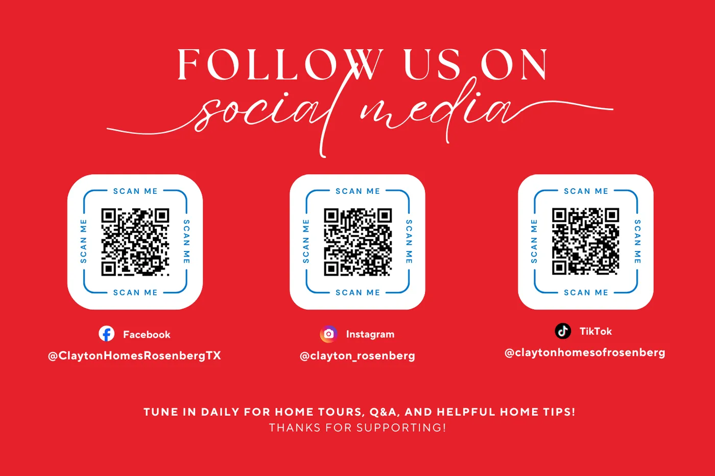 Follow Us on Social Media image