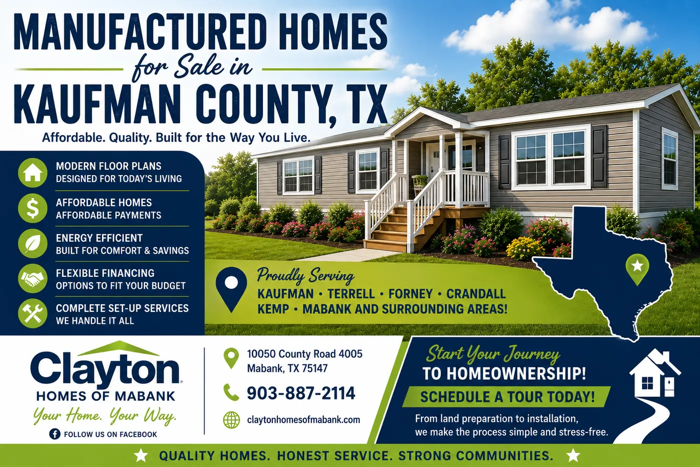 Manufactured Homes for Sale in Kaufman County, TX