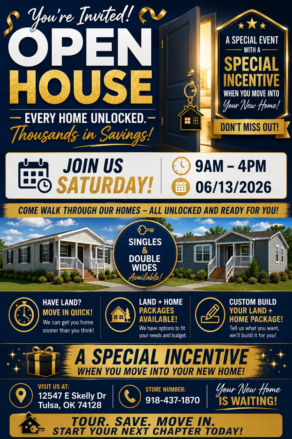 Open house! June 13 