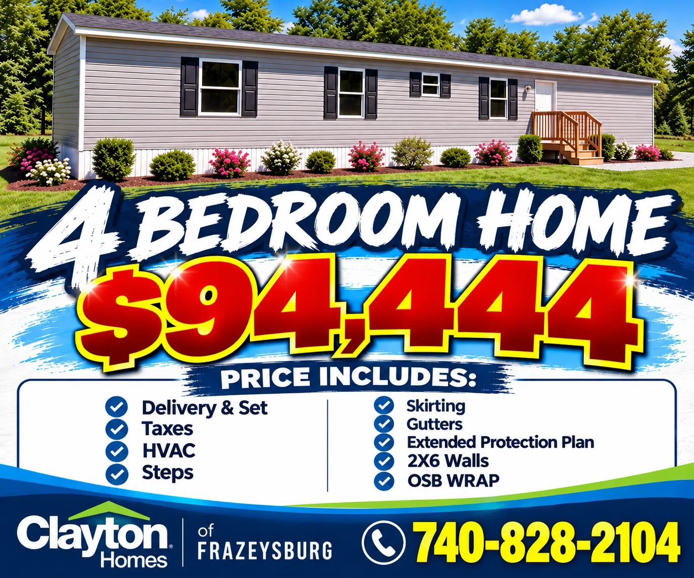 4 BEDROOM HOME 4-$94,444!!!!!!! image