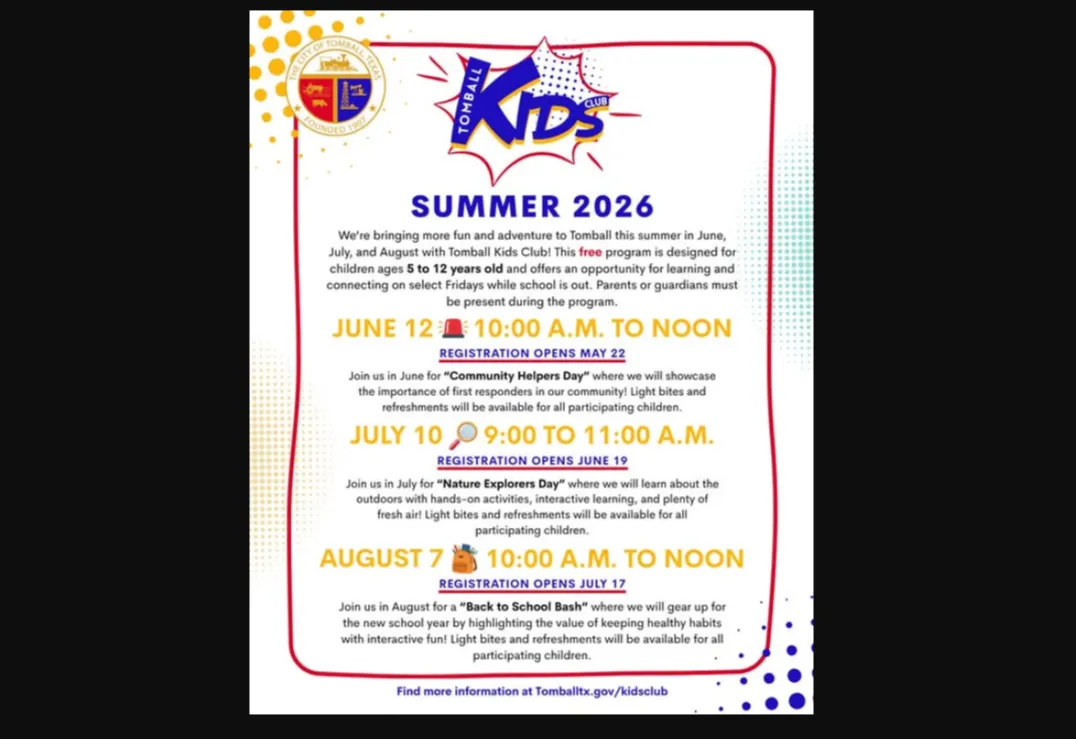 Summer Community Calendar 