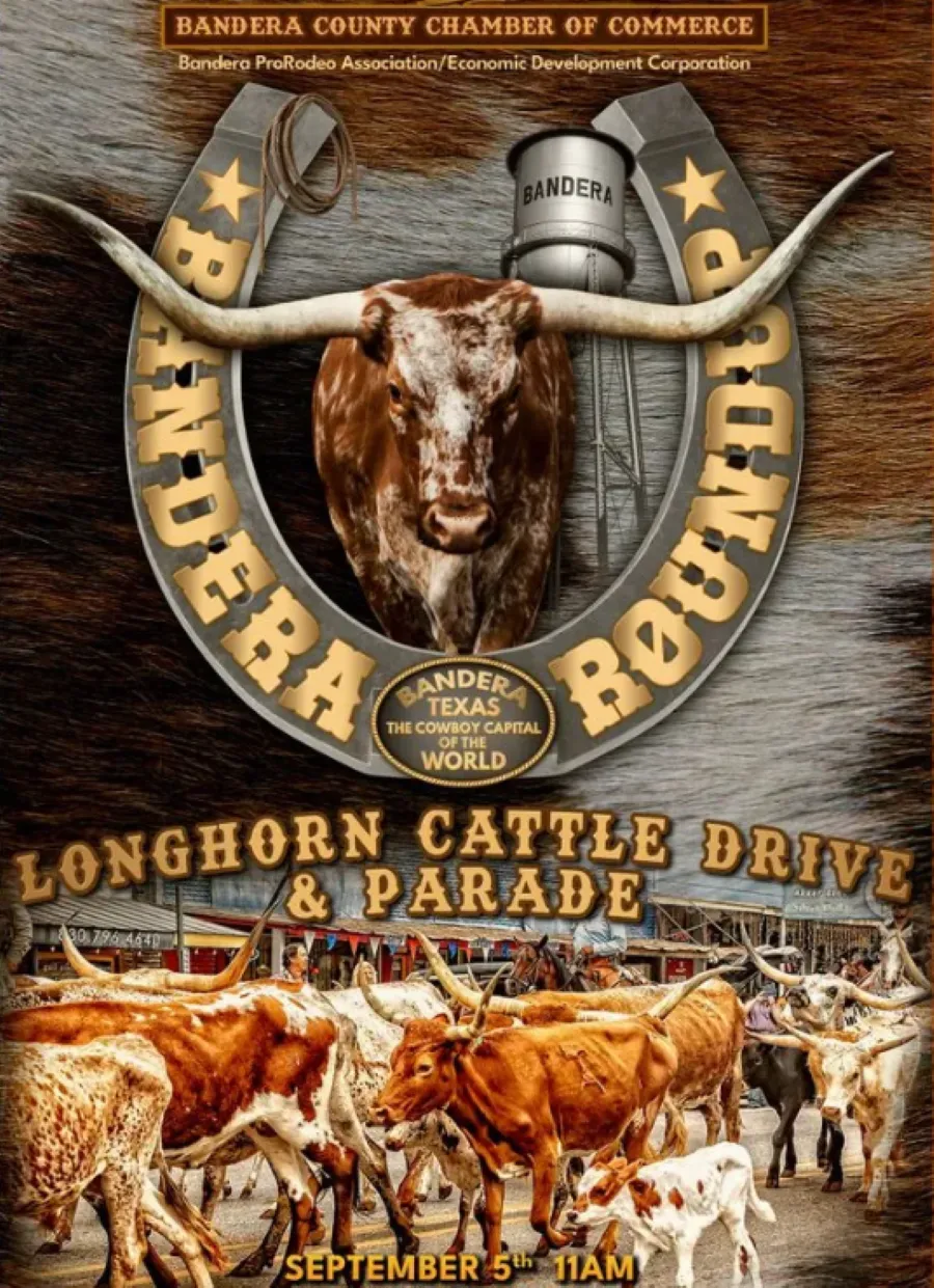 Bandera Round-Up Longhorn Cattle Drive & Parade image