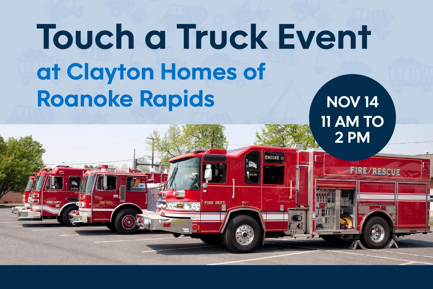 Touch a Truck Event at Clayton Homes