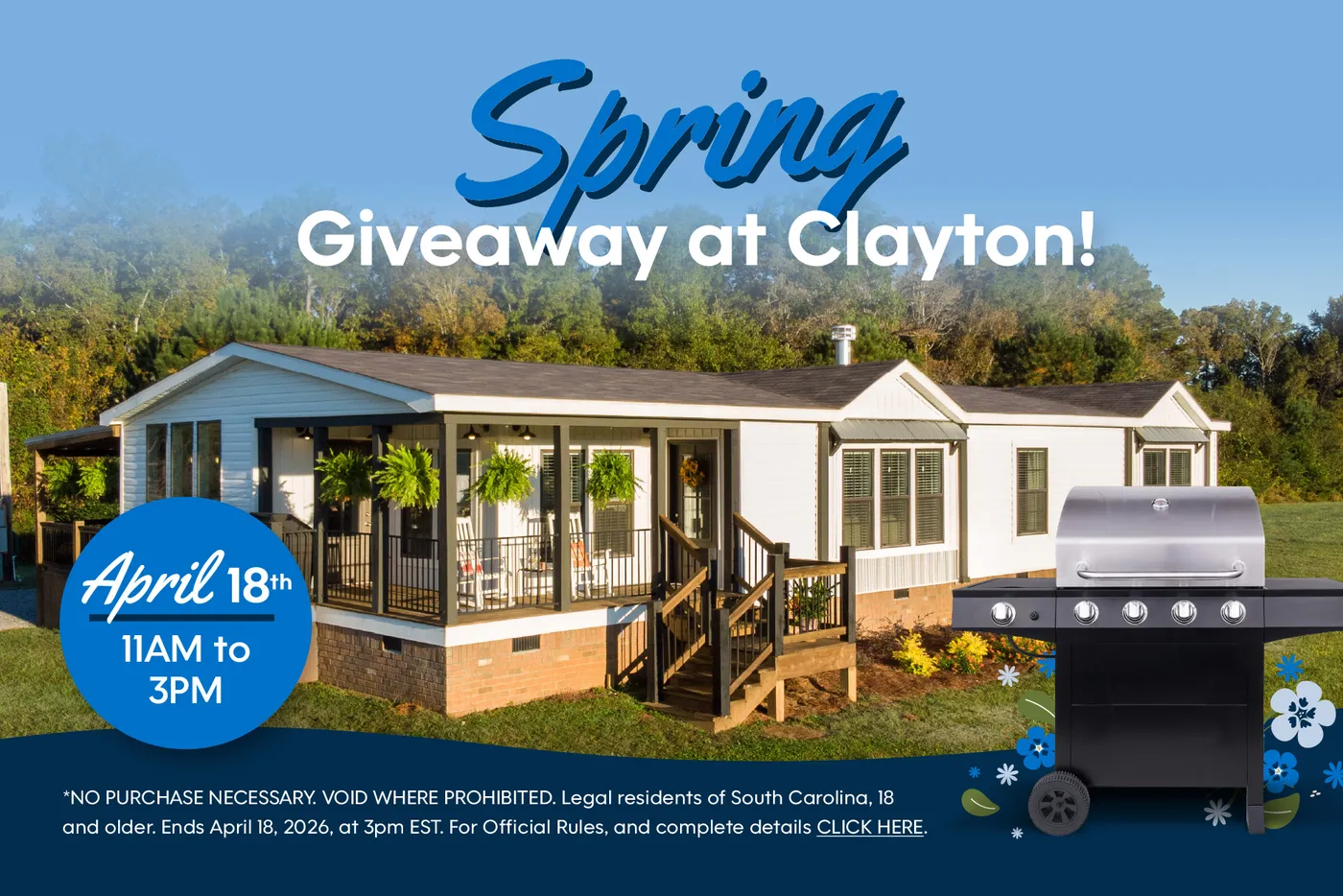 Spring Giveaway at Clayton!