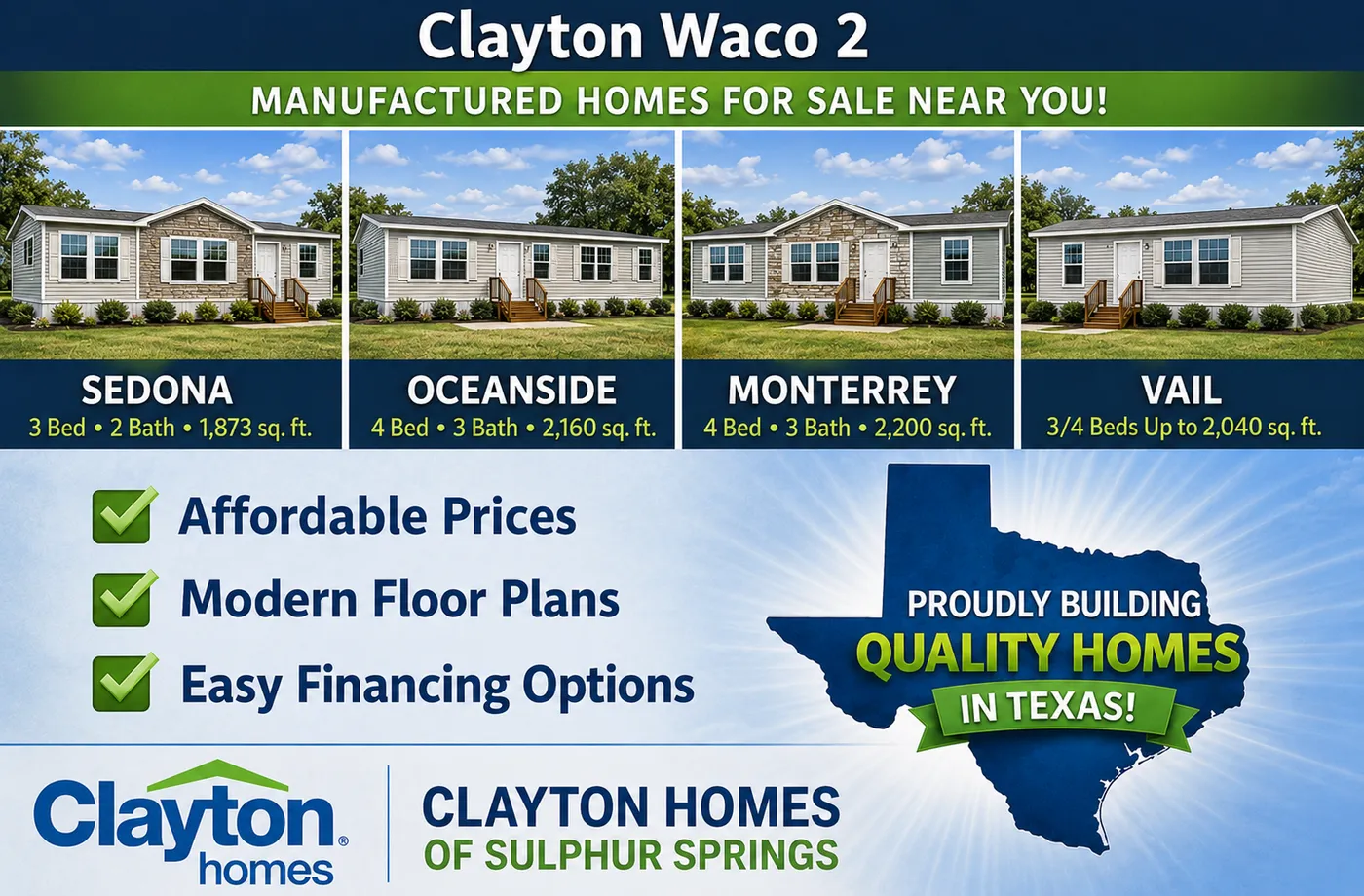 Clayton Waco 2 Manufactured Homes 