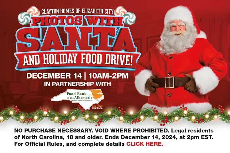 Photos with Santa & Holiday Food Drive image