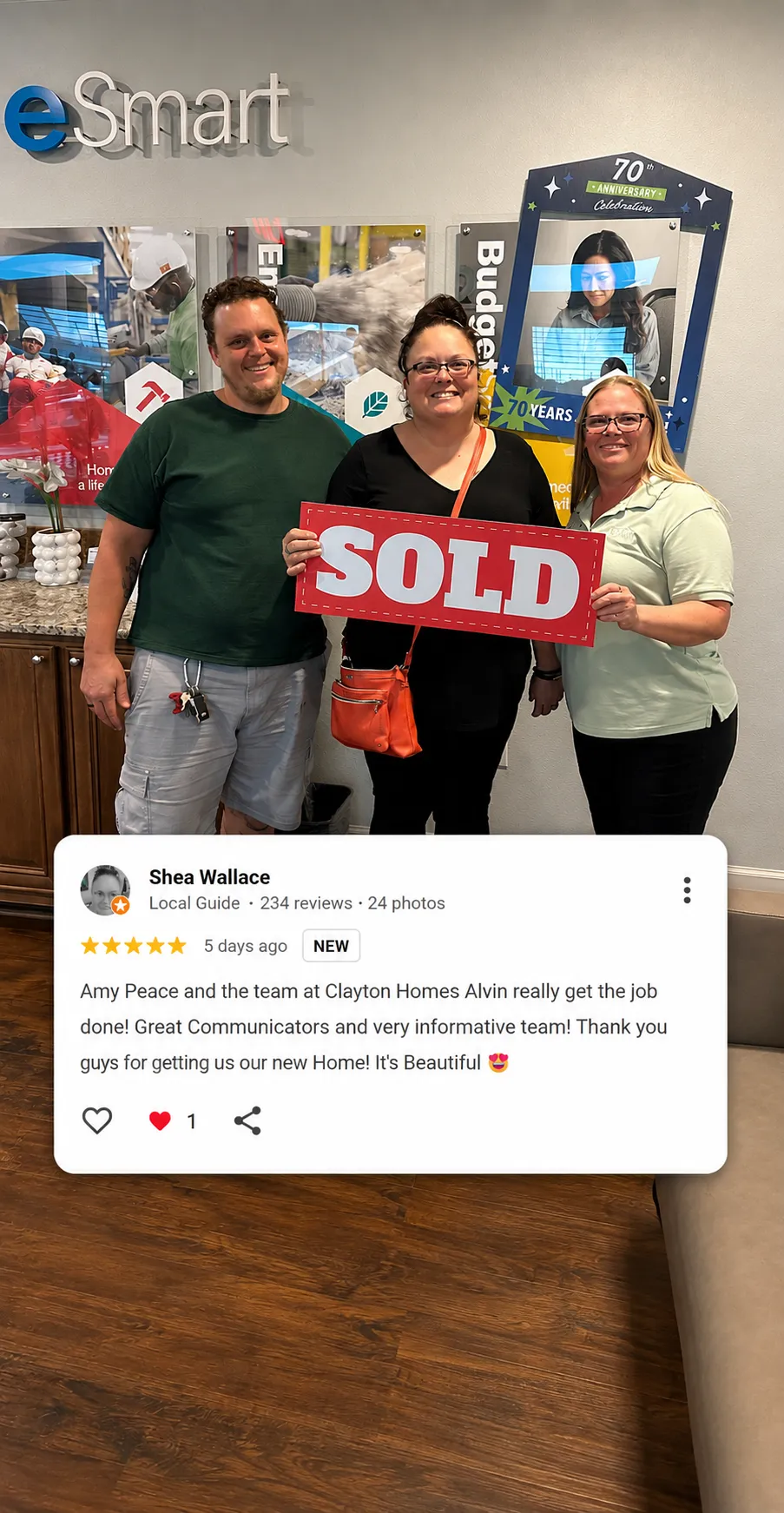 Trust Restored At Clayton Homes in Alvin