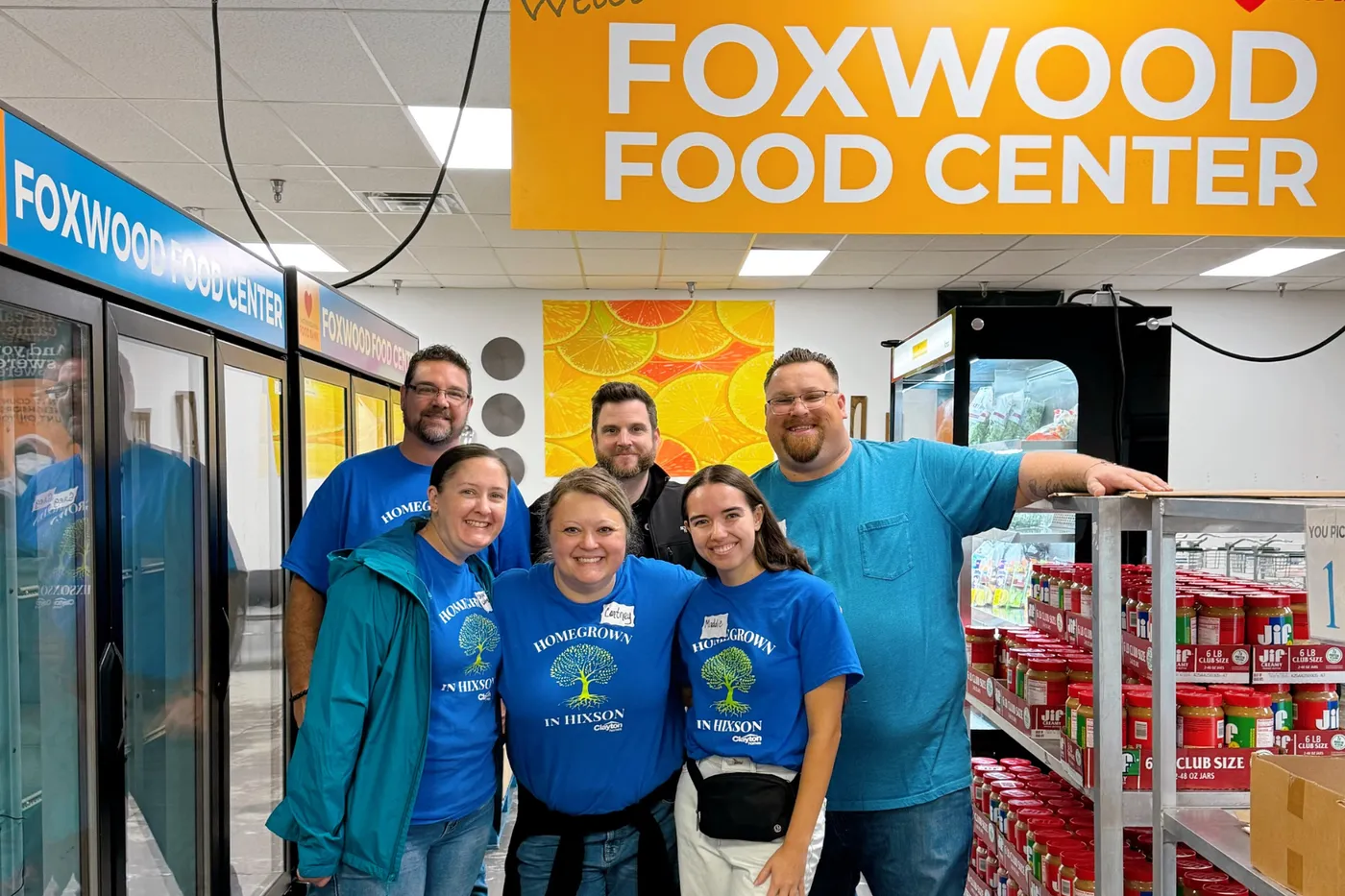 Volunteering at the Foxwood Food Center