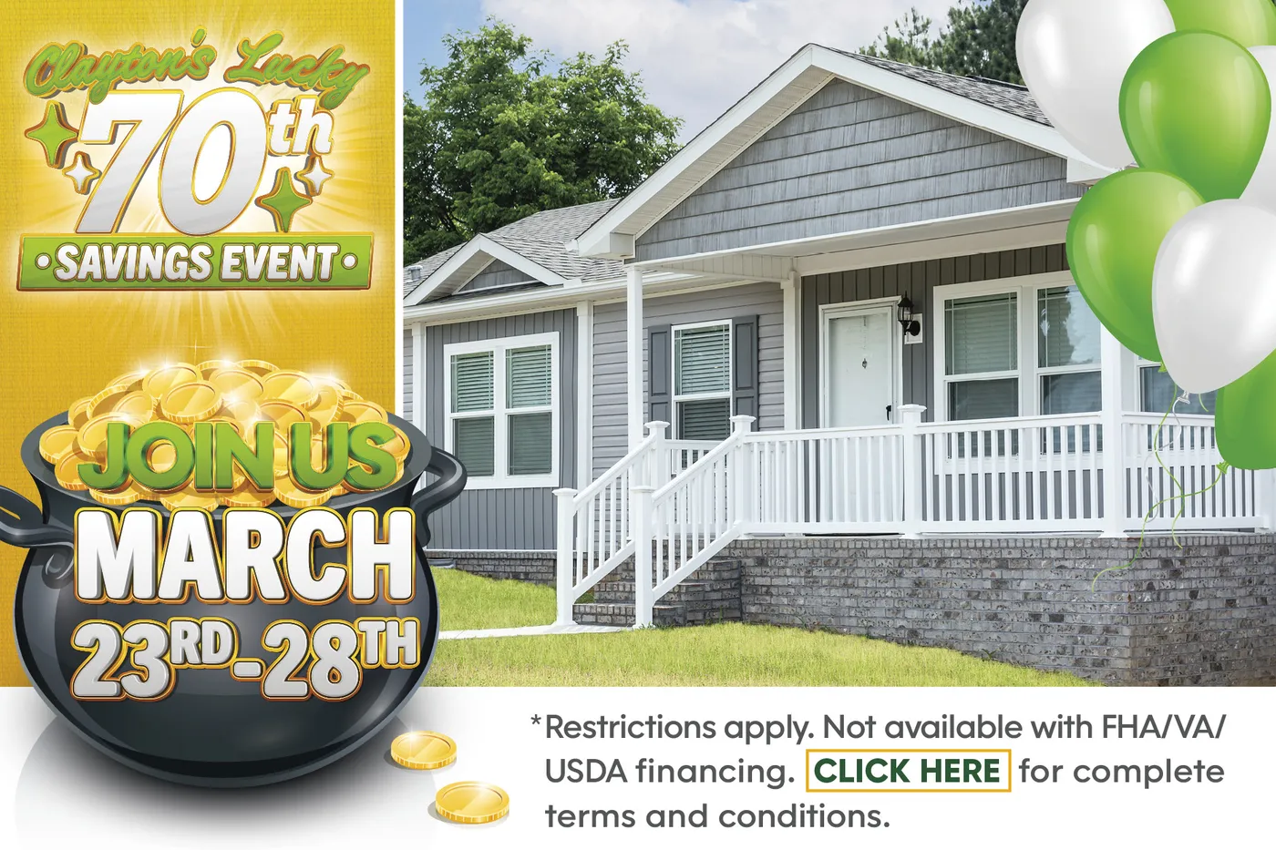 Lucky 70th Savings Event