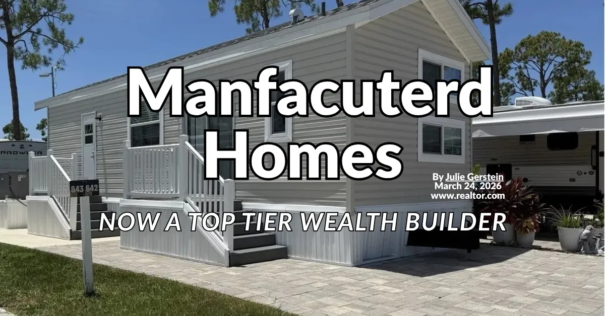 Manufactured homes top tier wealth buider image