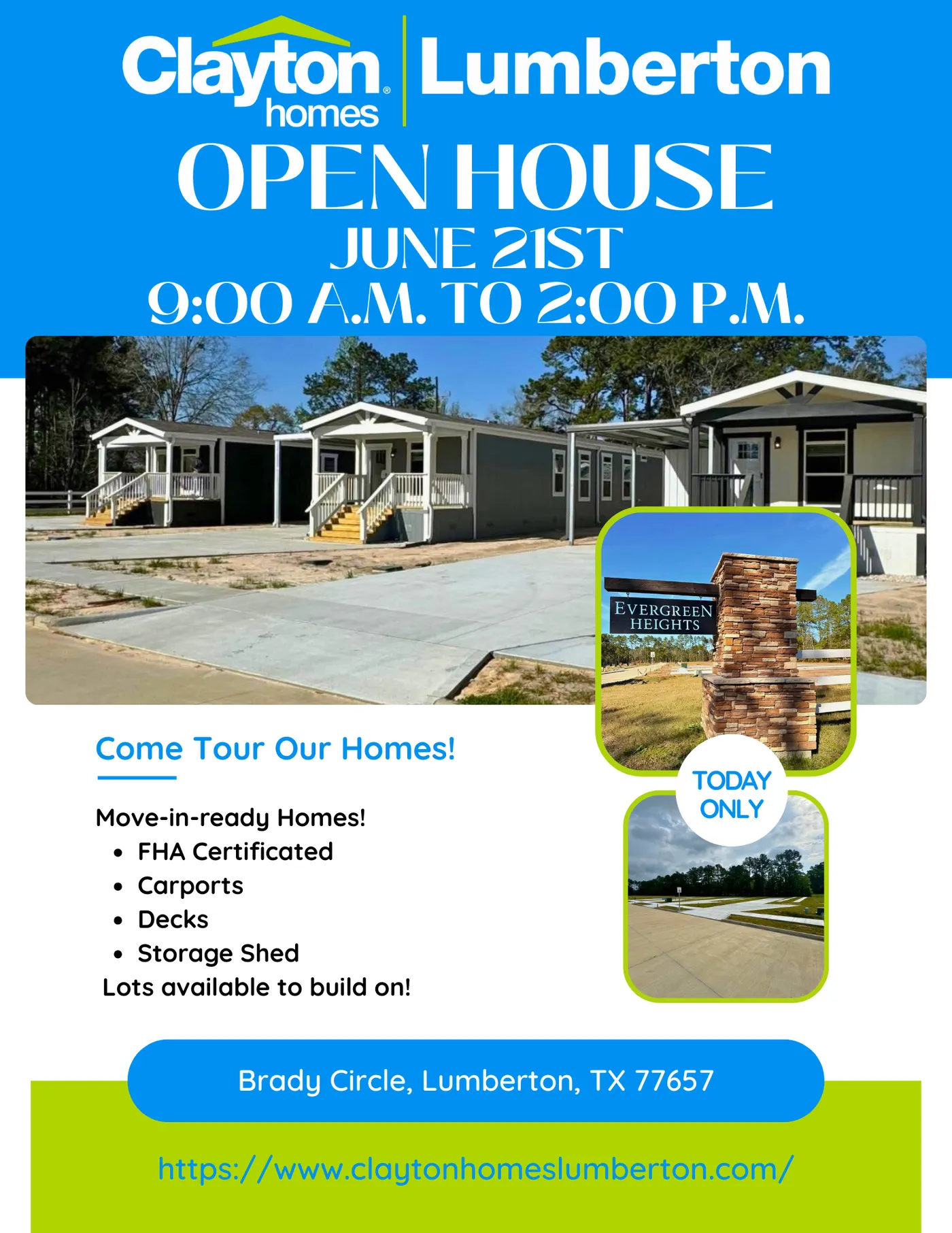 EVERGREEN OPEN HOUSE EVENT