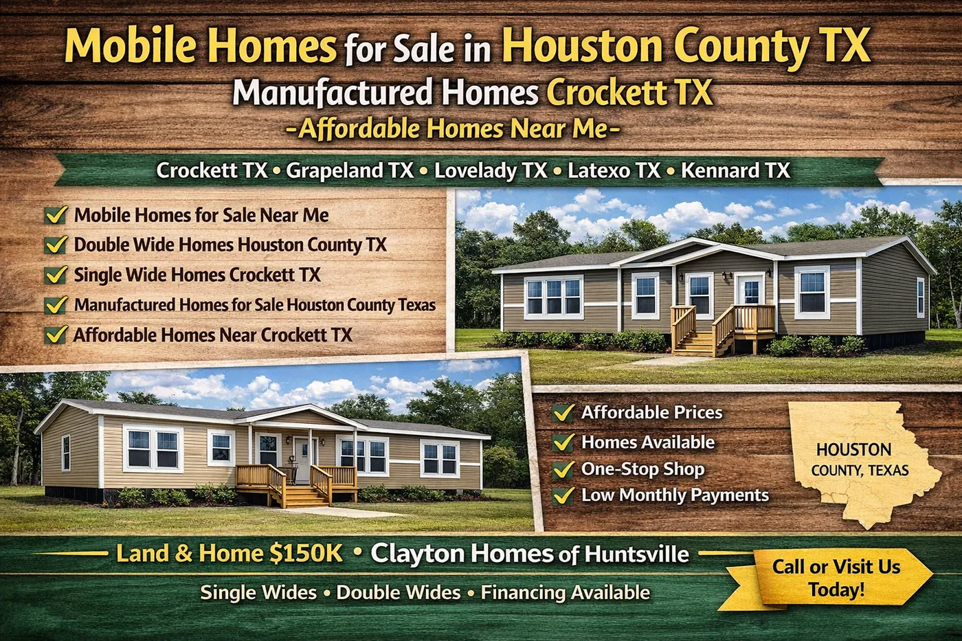 Mobile Homes for Sale in Houston County TX