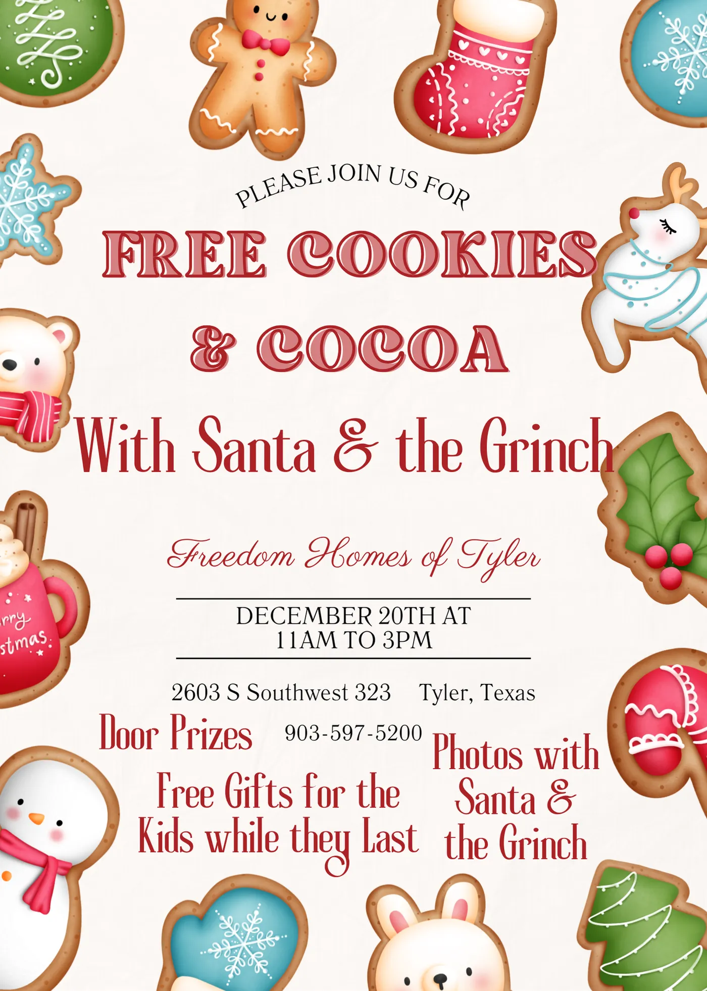 Cookies, Cocoa & Photos with Santa & the Grinch