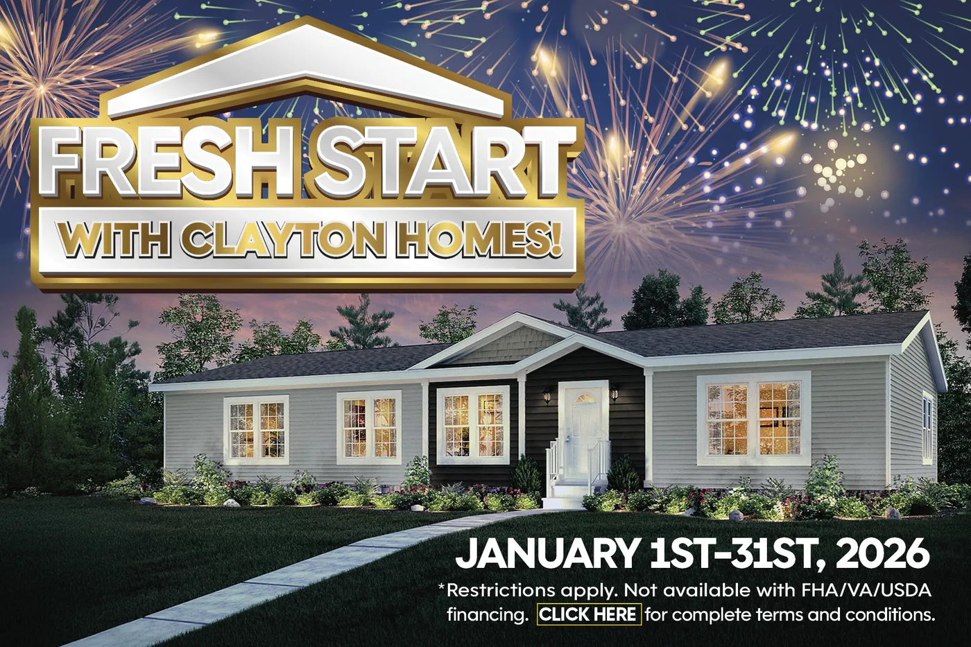 Fresh Start with Clayton Homes!