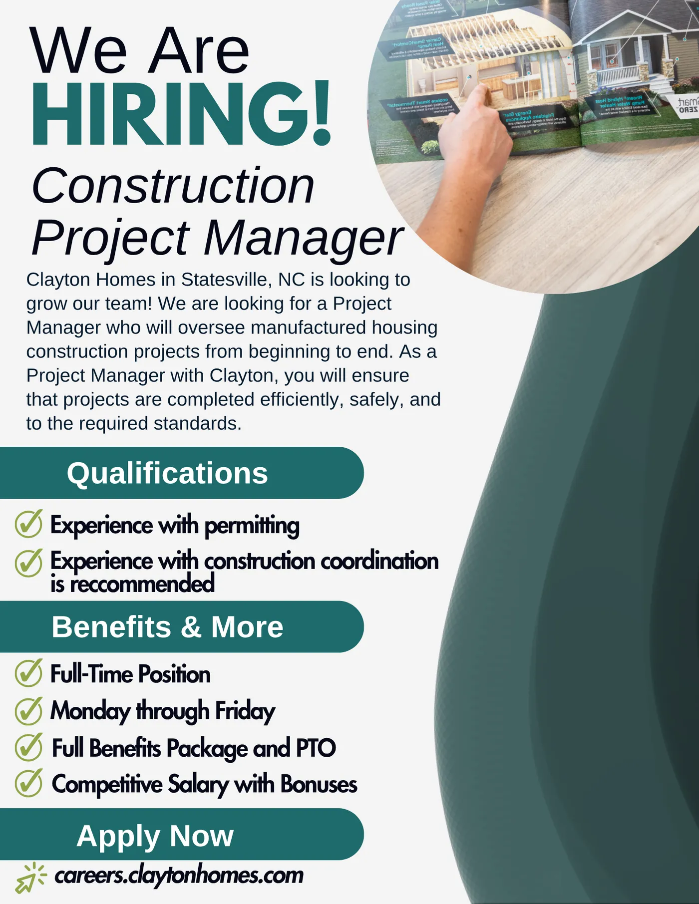 NOW HIRING - CONSTRUCTION PROJECT MANAGER image