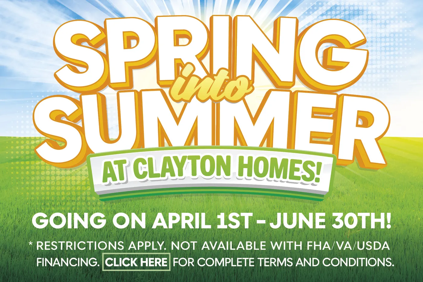 Spring into Summer at Clayton Homes! image
