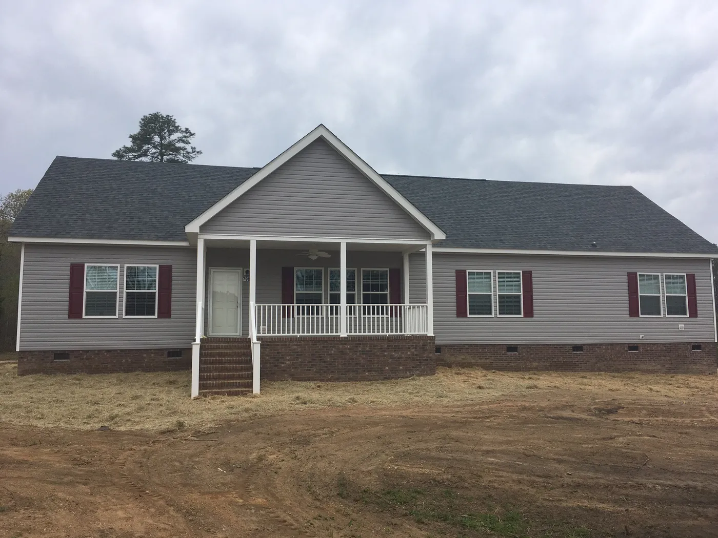 Modular Home with 8x16 Custom Built Front Porch