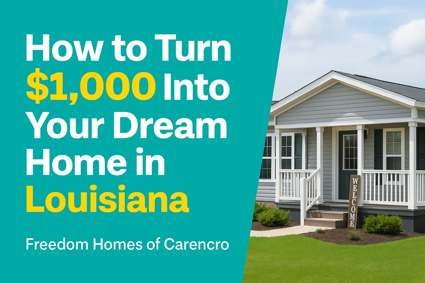  How to Turn $1,000 Into Your Dream Home