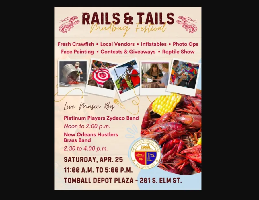 Tomball Rails & Tails Mudbug Festival image
