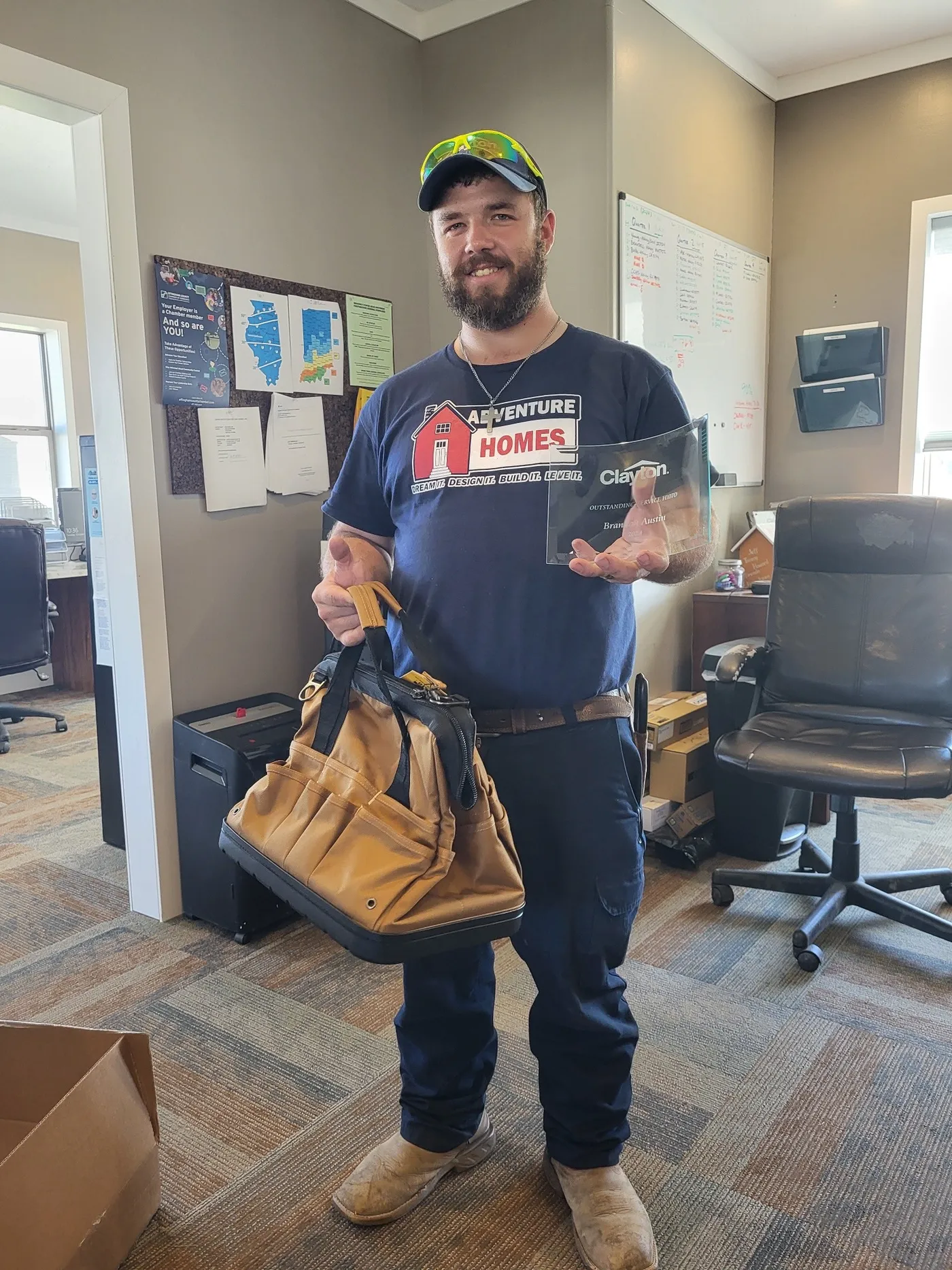 Outstanding Service Award presented to Brandon! image