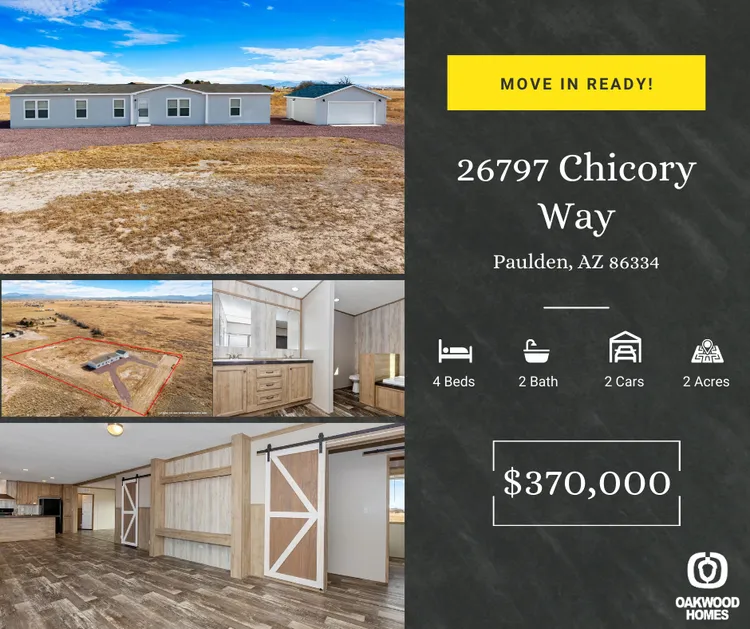 Move in Ready Home in Paulden, AZ!