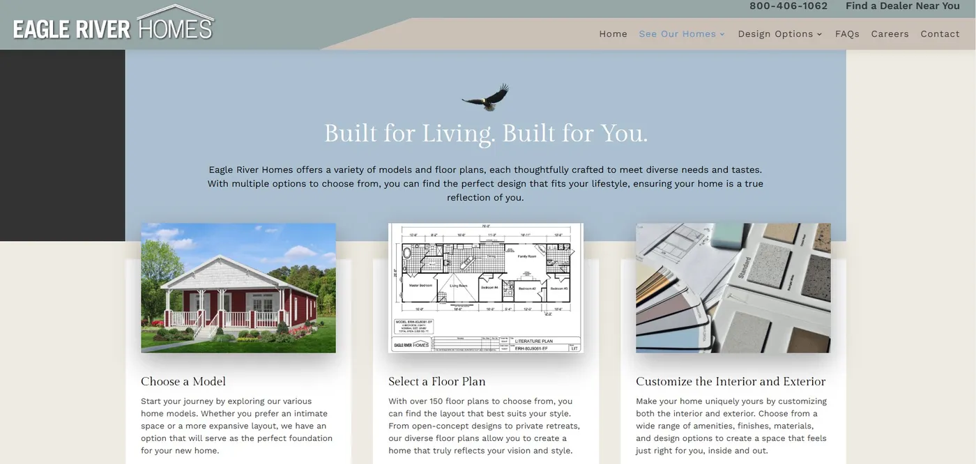 WE SELL EAGLE RIVER HOMES!