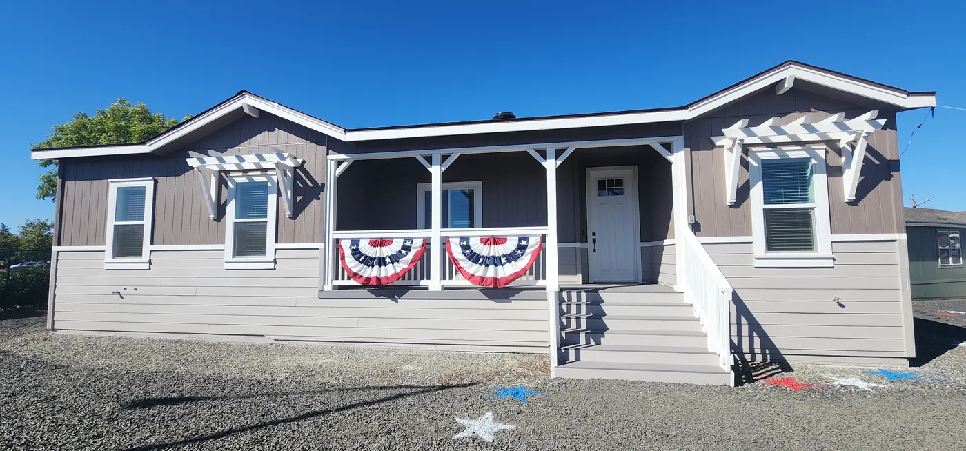 Large front covered porch and entry