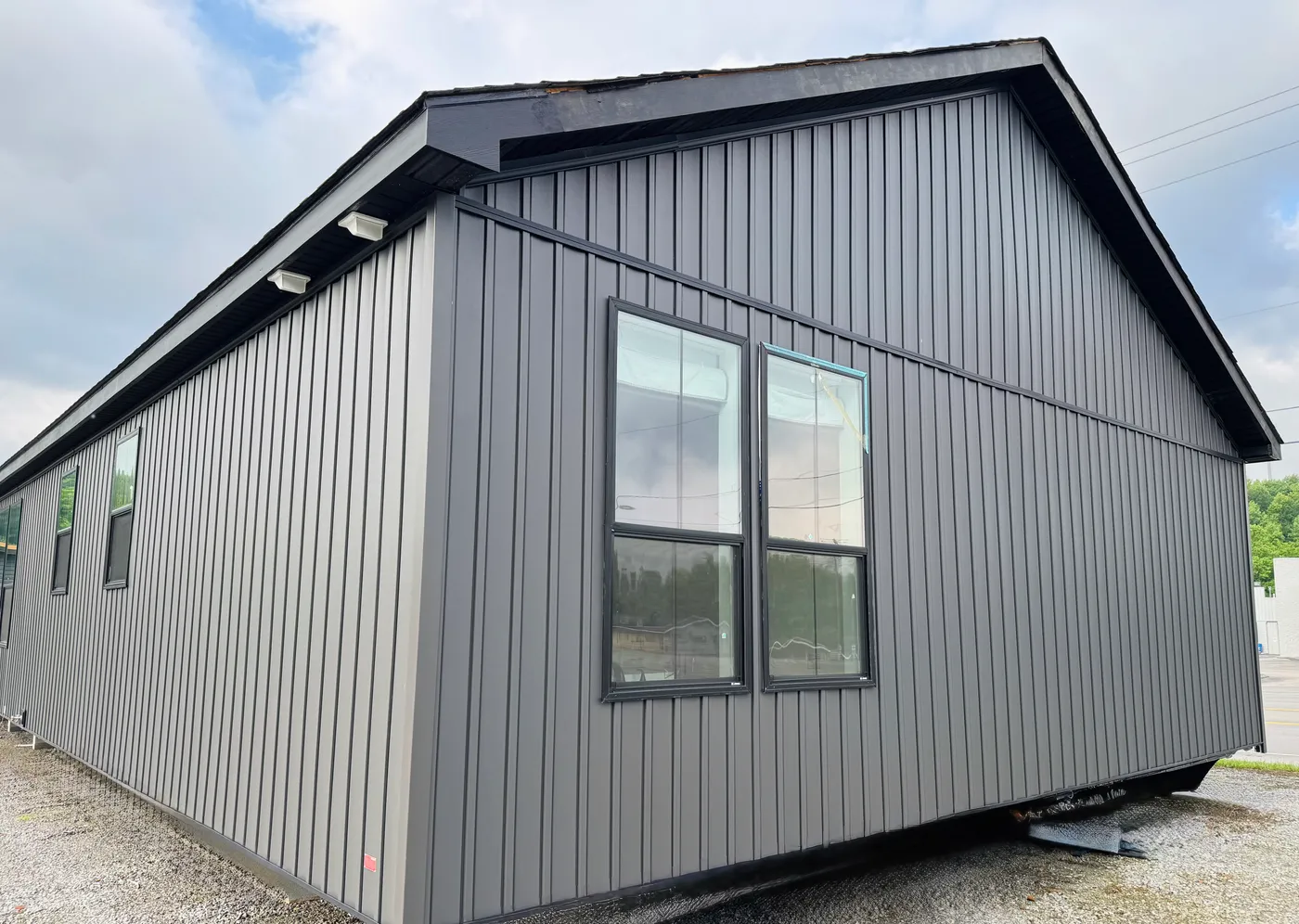 5/12 pitch roof - giving the traditional site built experience, without breaking the bank.