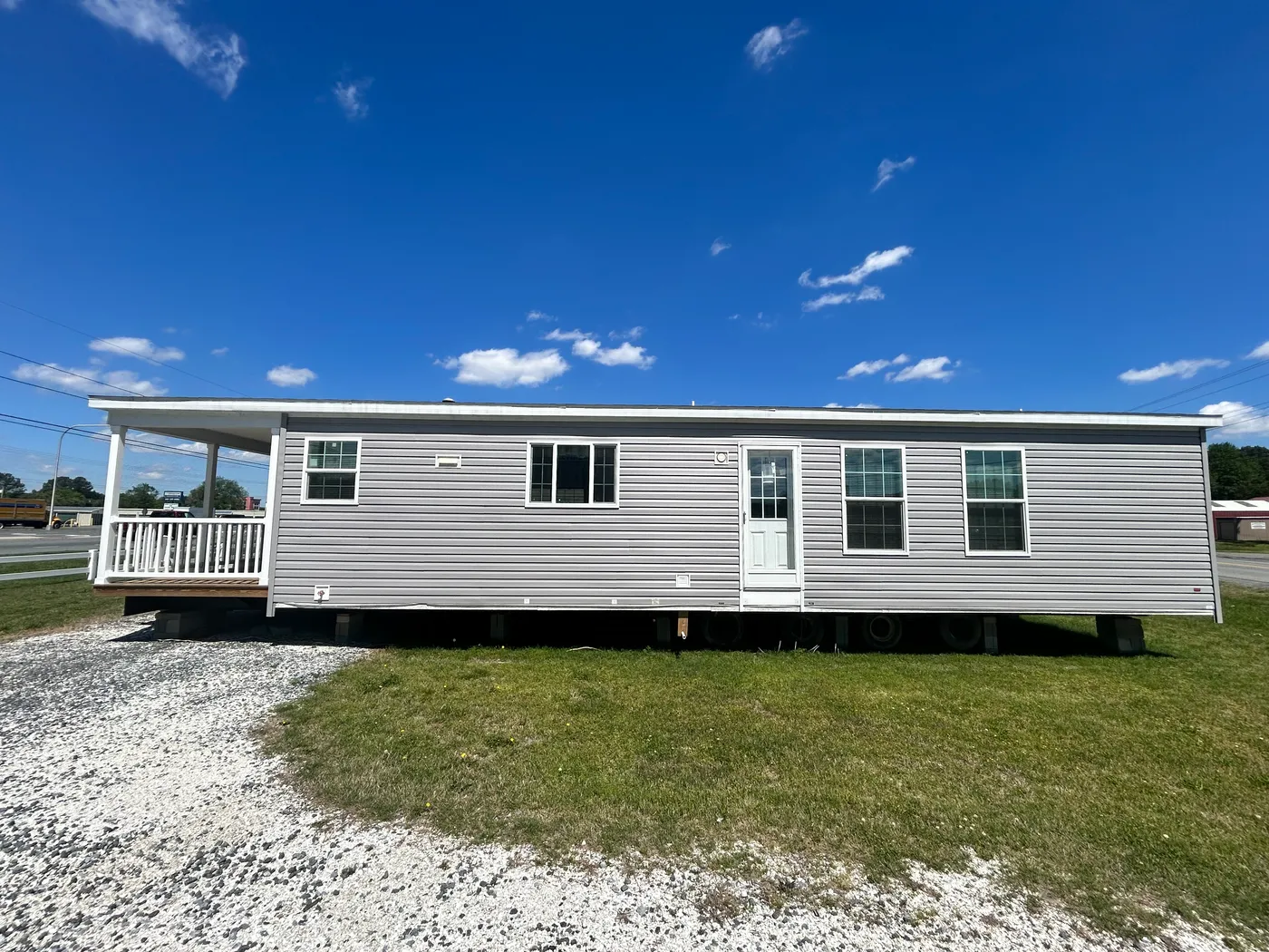 Side view of the exterior of the home 