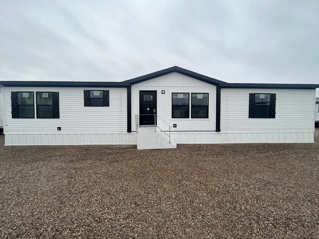 Black trim makes this exterior 