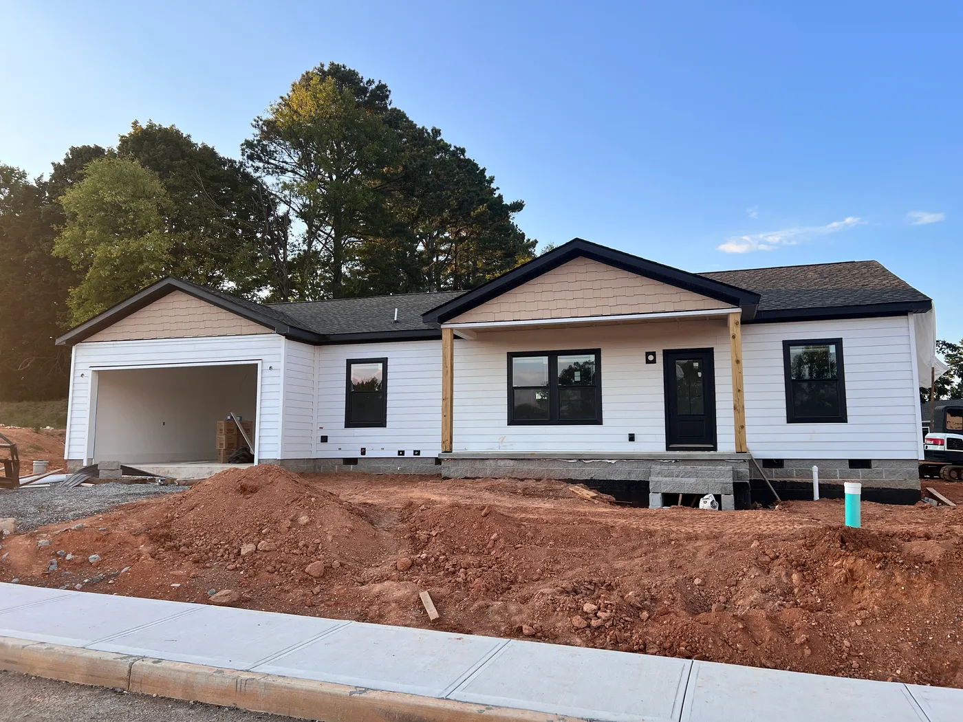 recent photo of this home under construction